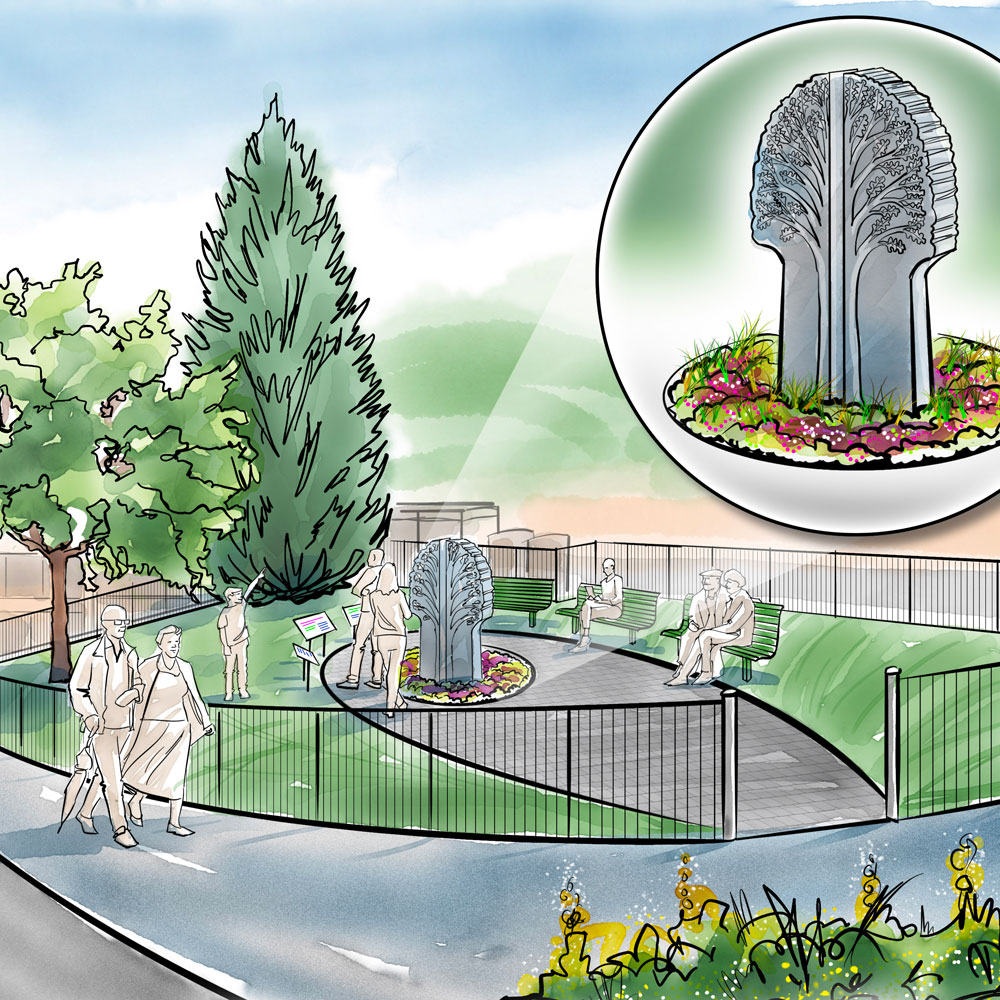artist impression of a garden