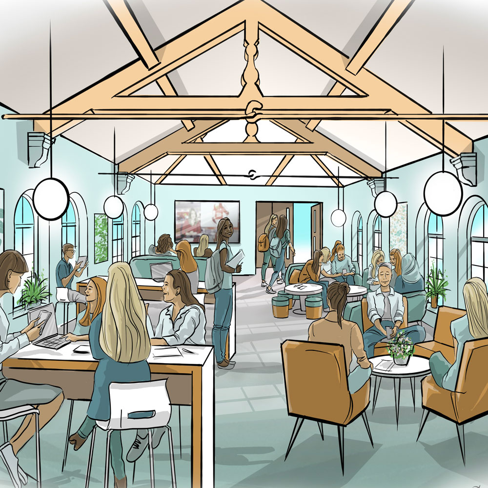 artist impression of an interior