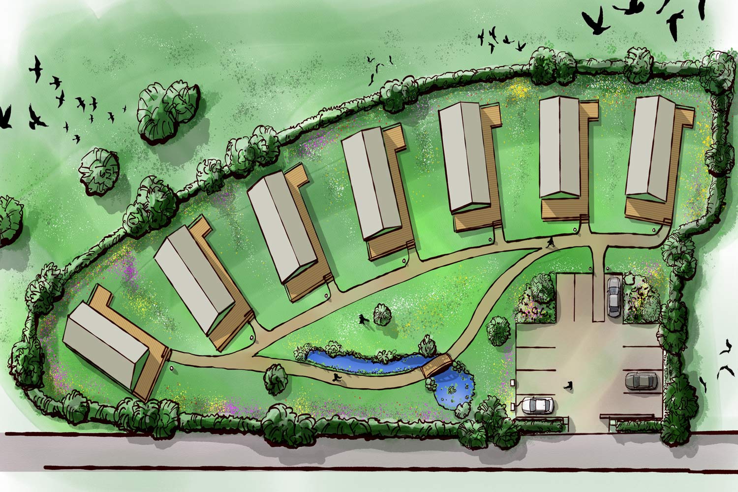 3D map view of a new tourist site