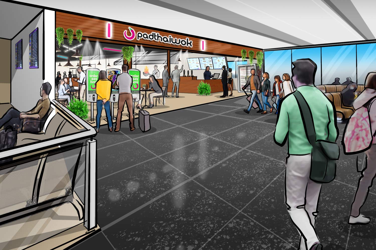 artist impression of a fast food retail unit conversion Image
