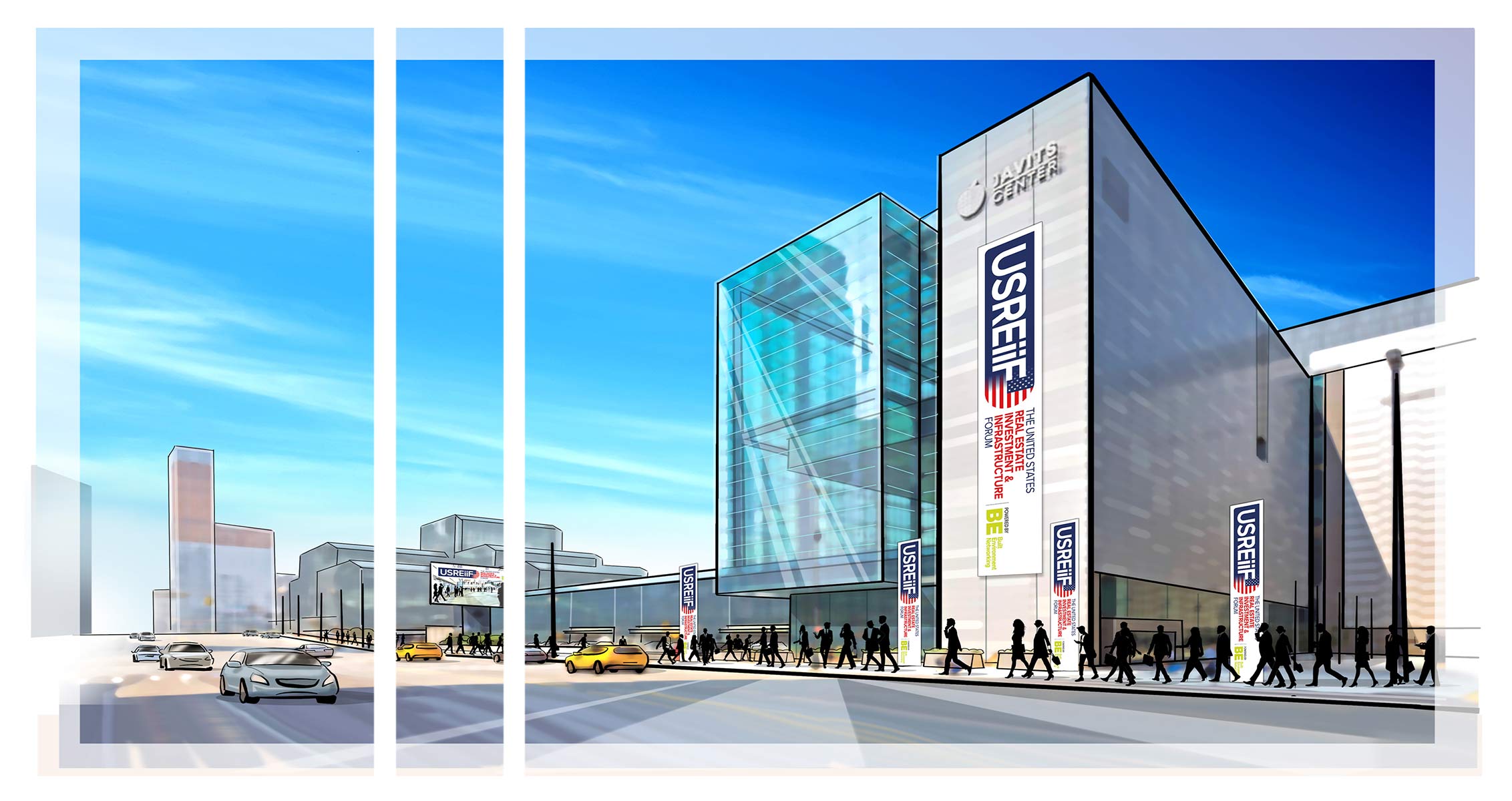 artist impression of an trade conference taking place next year Image